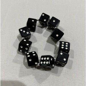 New elastic black plastic bracelet